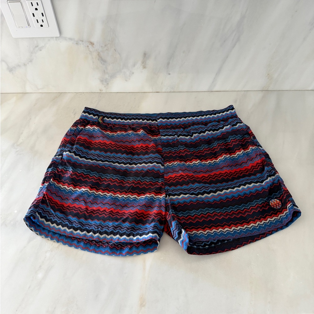 Missoni Mare Zigzag Patterned Swim Shorts